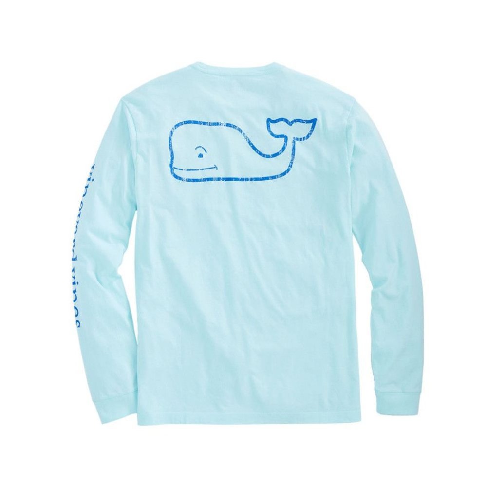 Vineyard Vines Whale Long Sleeve Pocket Tee